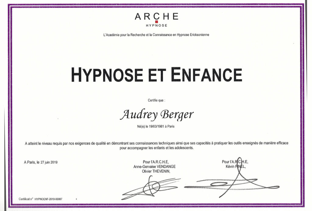 Certification Arche