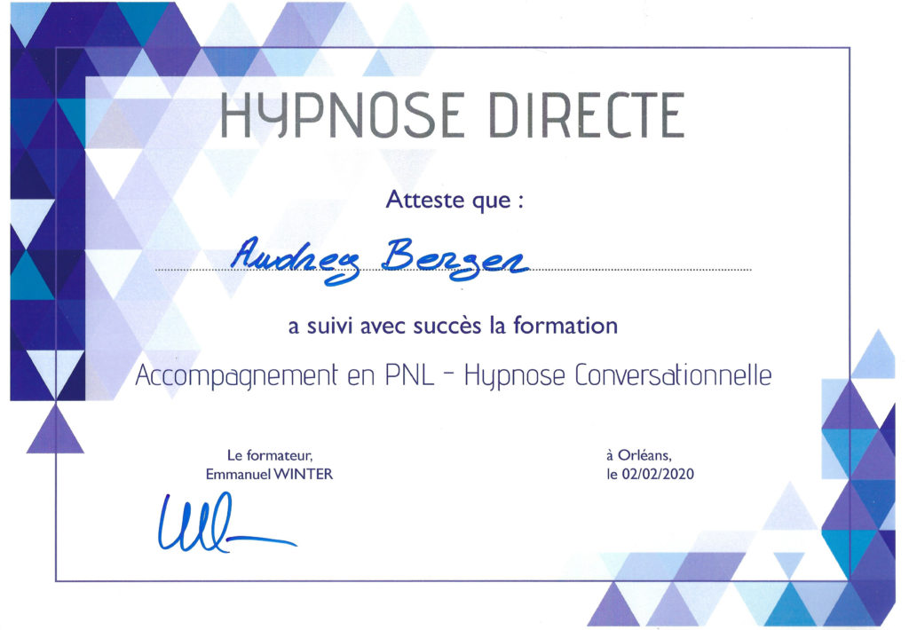 Certification Hypnose PNL