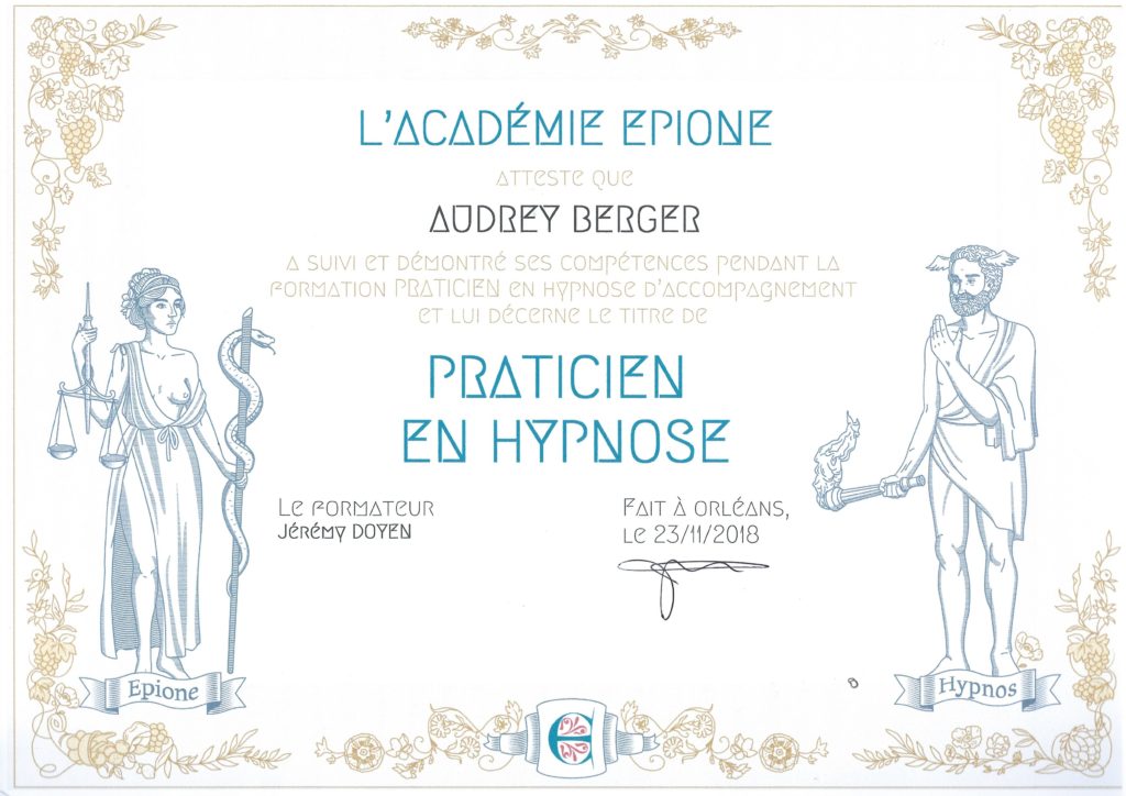 Certification Hypnose Practicienne